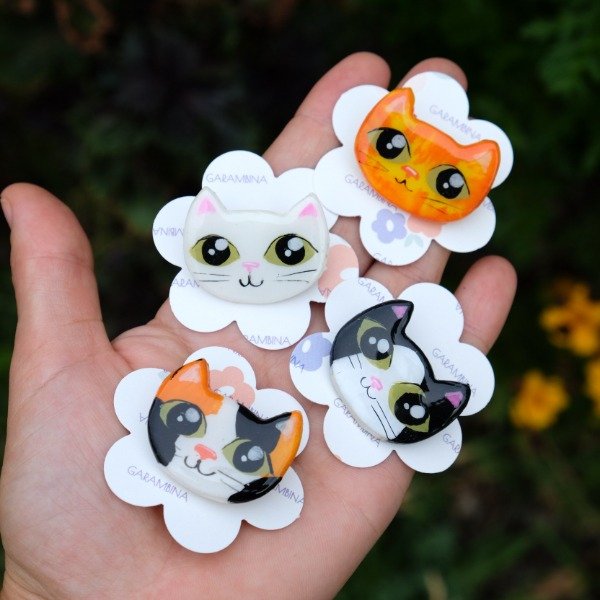Producto - Pin gatito (si queres en iman escribime!)