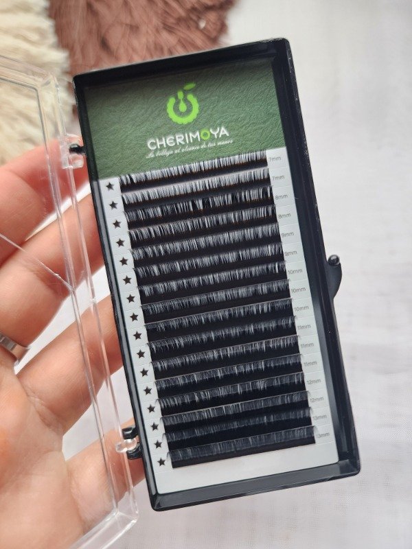 Producto - Extensión De Pestañas Pelo Por Pelo 0.07c Mix (7-13mm) Cherimoya