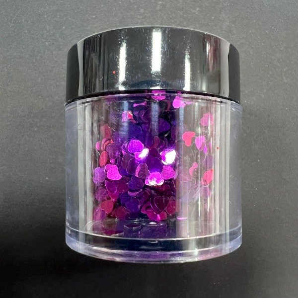 Producto - Mini Lentejuelas Corazones Fucsias