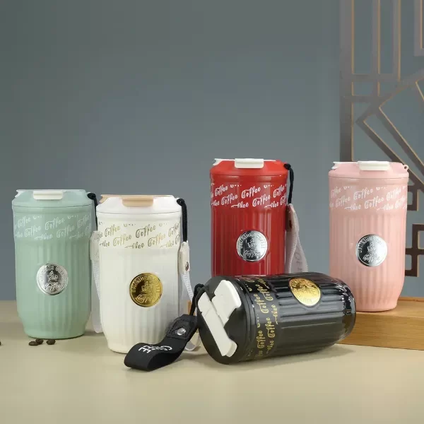 Producto - VASO COFFEE TERMICO DE ACERO  PARA BEBIDAS CALIENTES Y FRIAS 420ML - 6