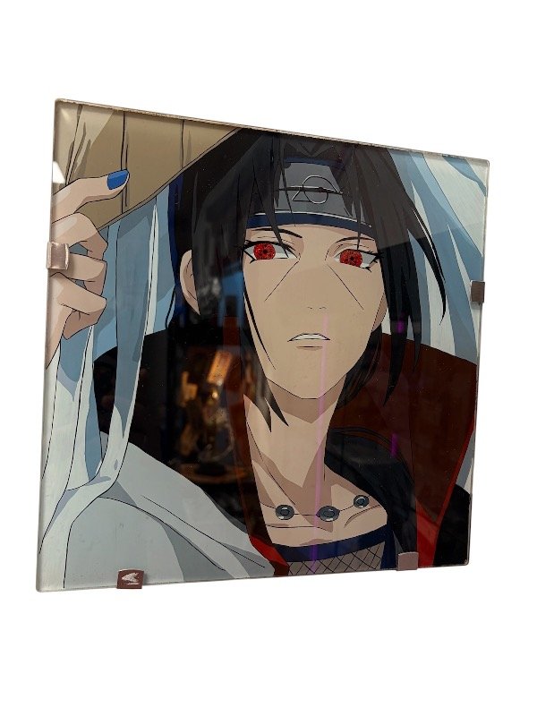 Producto - Cuadro con Vidrio Pared Itachi Naruto 25x25cm - 0