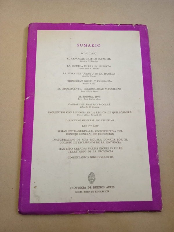 Producto - Revista de educación - Autores varios - Ministerio de educación 1964 - 1