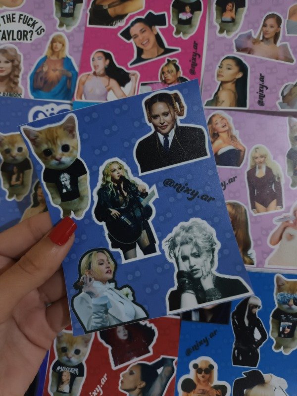 Producto - Plancha de stickers Madonna