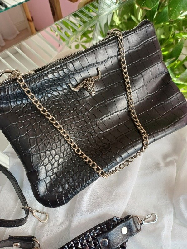 Producto - Triple shiva croco con aplique cow