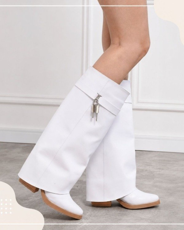 Producto - BOTA LARGA BLANCA