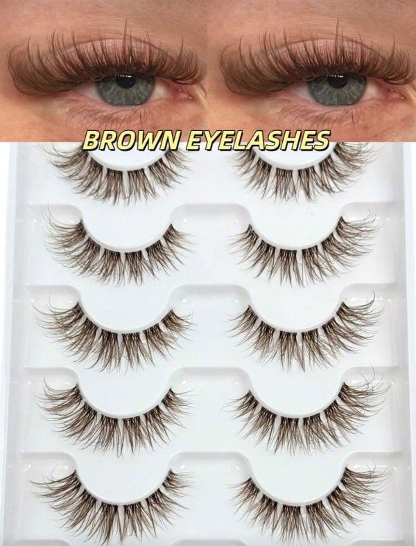 Producto - Pestañas Cat Eyes Brown x6 pares - 1