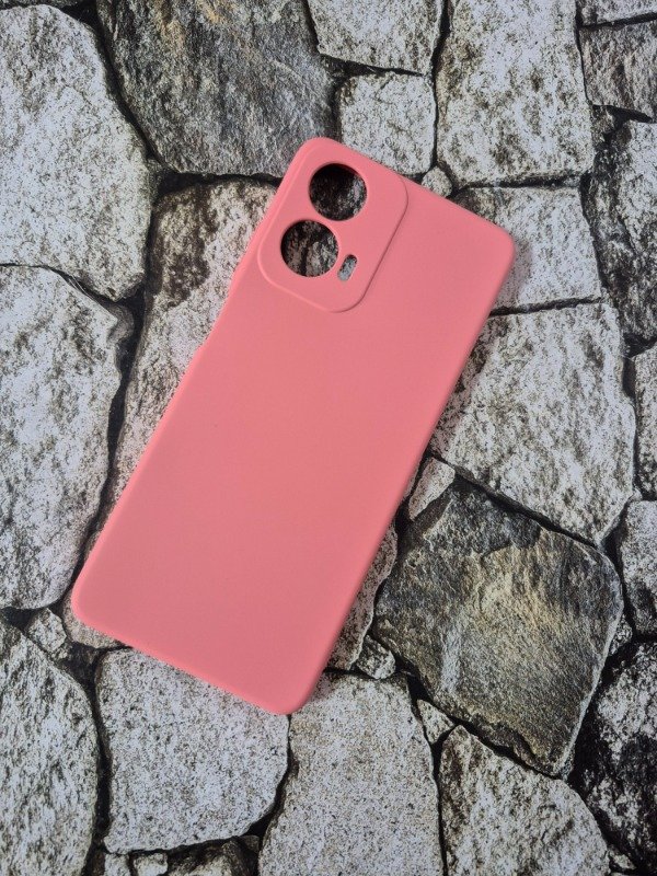 Producto - Funda silicone case Moto G04 salmón