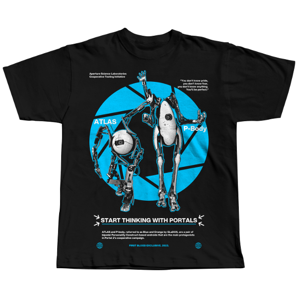 REMERA "PORTAL 2 v2" ON-DEMAND