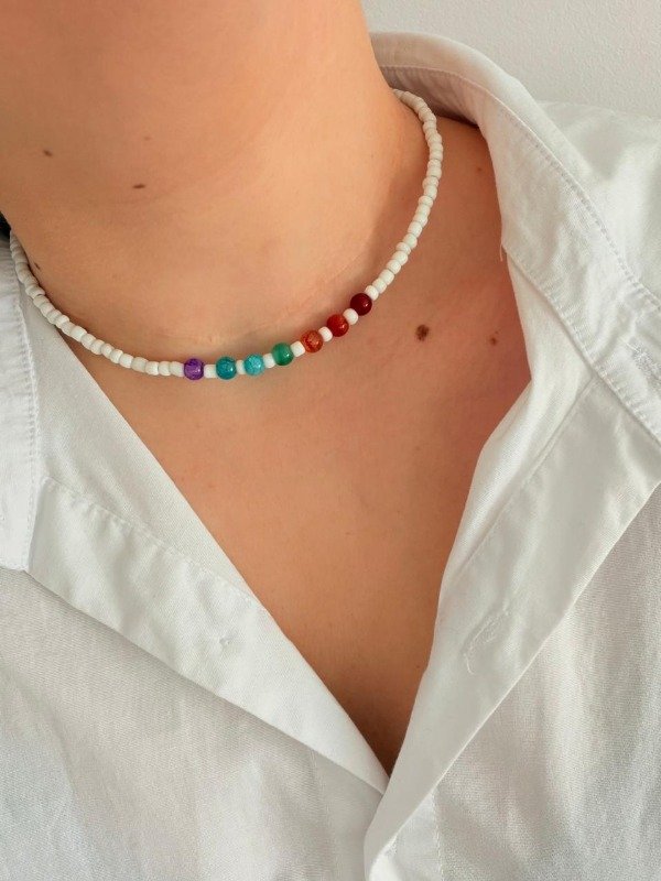 Producto - Collar Chakras espect blanco - 0