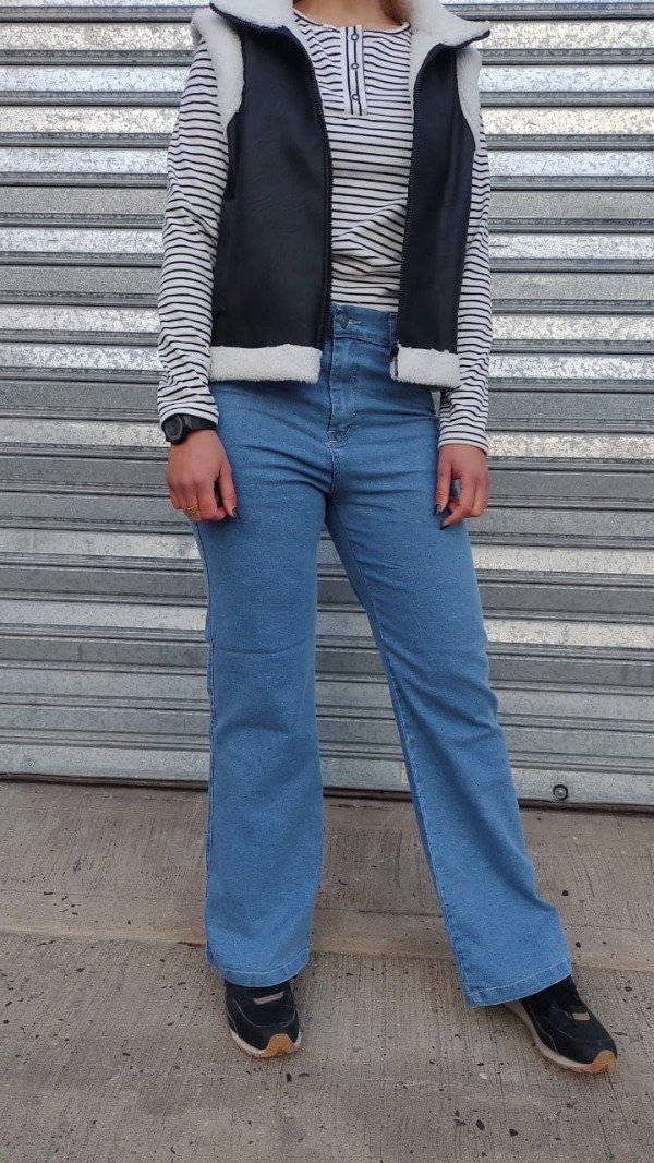 Producto - Jeans WIDE LEG Sky blue elastizado
