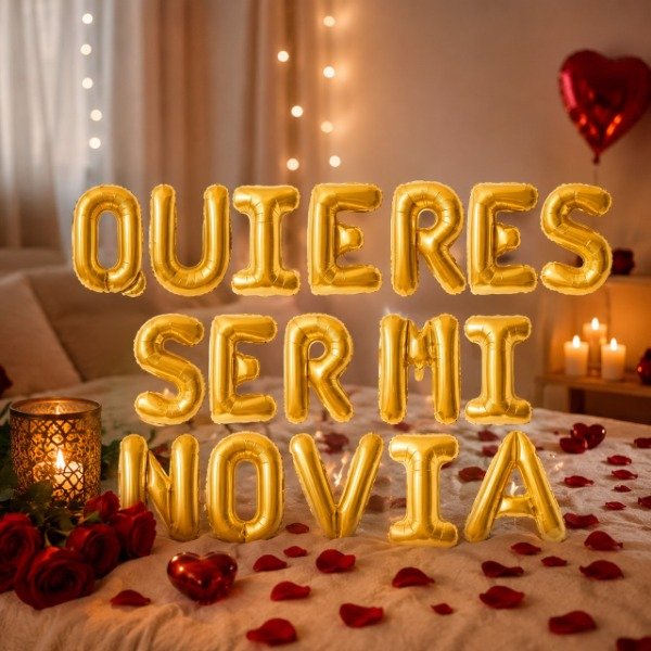 Producto - Globos frases: QUERÉS SER MI NOVIA