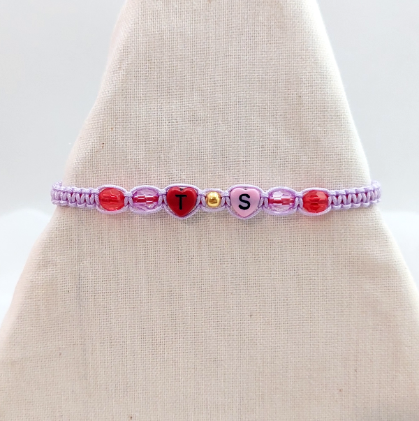 Producto - Pulsera TS rojo y lila