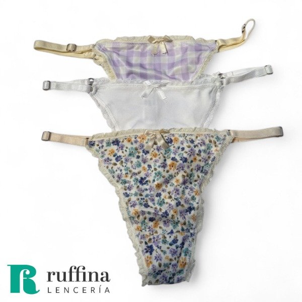 Producto - Pack x3 colaless regulables de microfibra - Art. REG 005