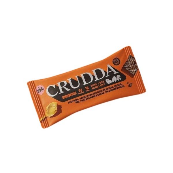 Producto - Barra proteica VEGANA sabor brownie x40gr - Crudda