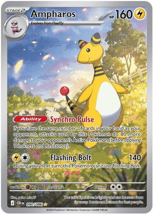 Producto - Ampharos (090/086) [Mega Evolution: Chaos Rising]