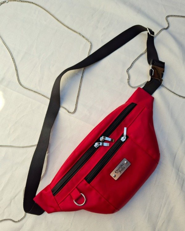 Producto - Riñonera Vex roja (cierres negros)