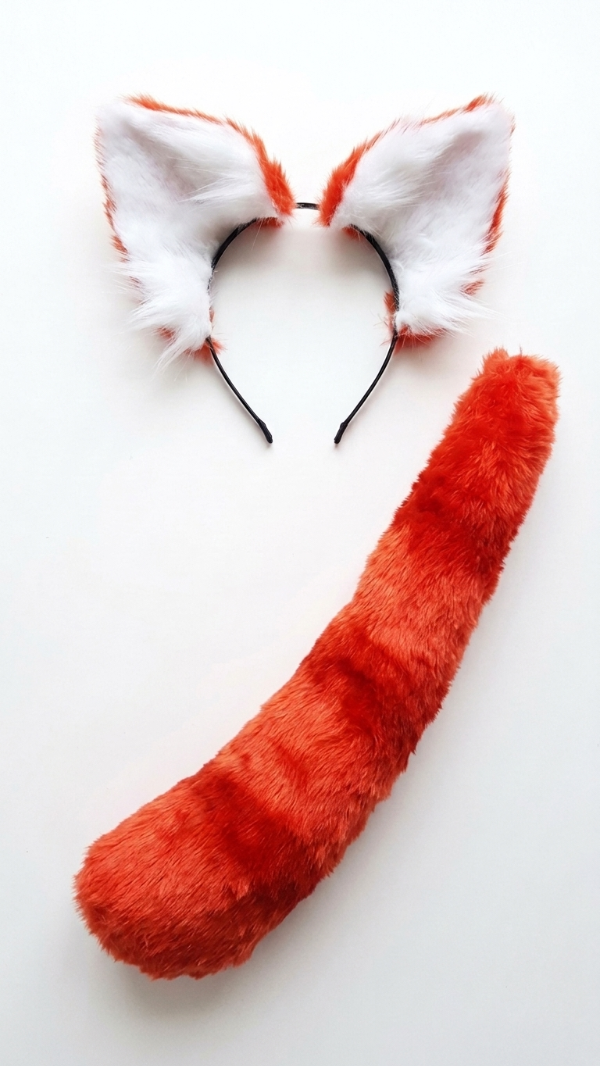 Producto - conjunto Panda Rojo adulto-  Red  - Vincha + Cola