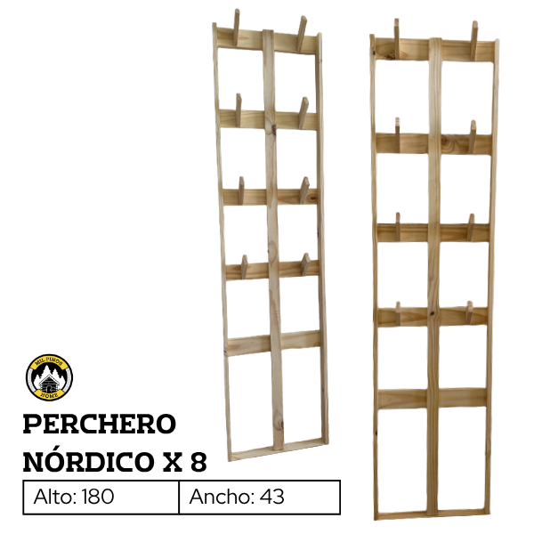 Producto - PERCHERO NÓRDICO X 8