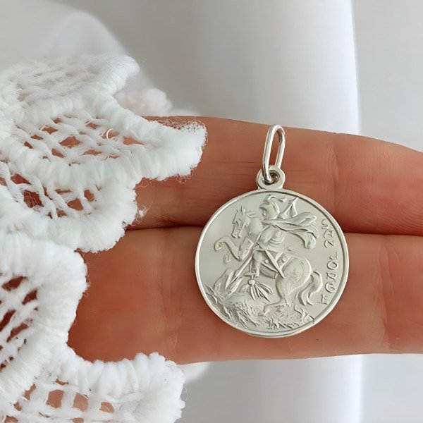 Producto - Medalla San Jorge Plata 925