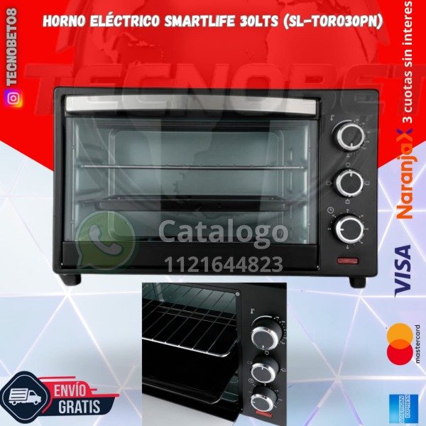 Producto - HORNO ELECTRICO SMARTLIFE 30LTS (SL-TORO30PN)