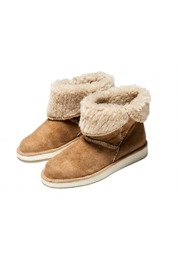 Producto - PANTUFLAS BOTA GAMUZA VISON ART. 15215 (Talle 37-38 / 39-40)