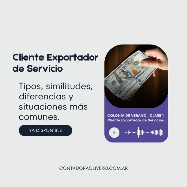 Producto - Curso sobre cliente Exportador de Servicios