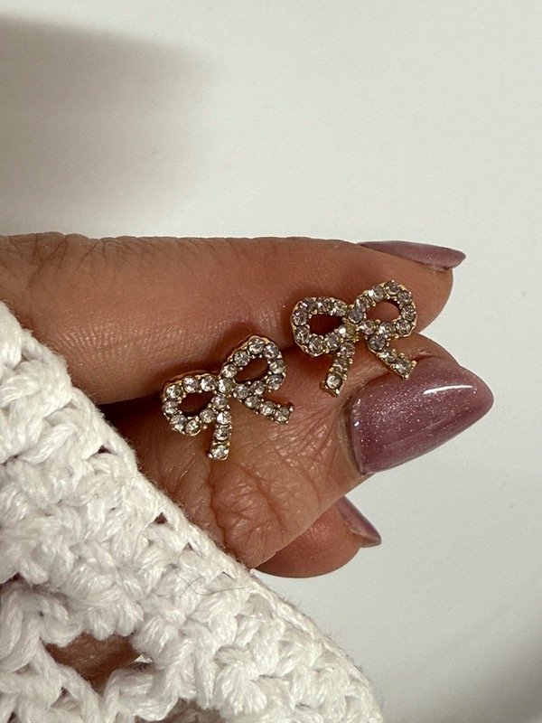 Producto - AD447 Aros moño con strass