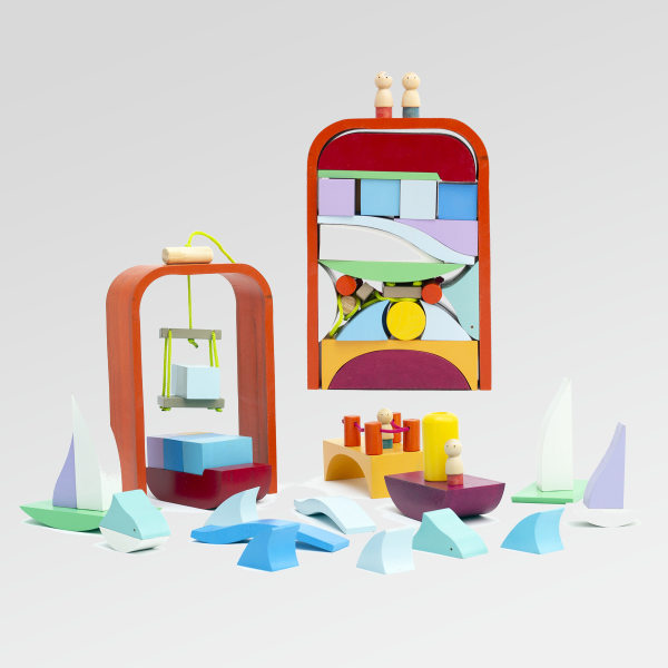 Producto - Bloques de madera para construir MARINA - 29 cm - Juguete Didáctico