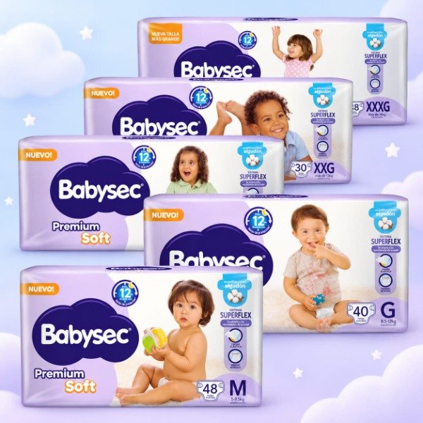 Producto - Babysec Premium Hiper Pack (paquete chico) violeta