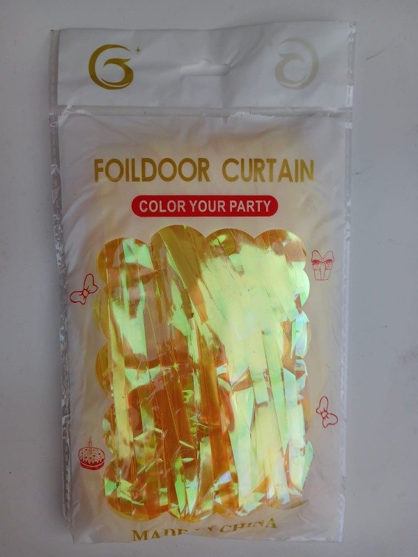 Producto - Cortina Iridiscente Amarillo