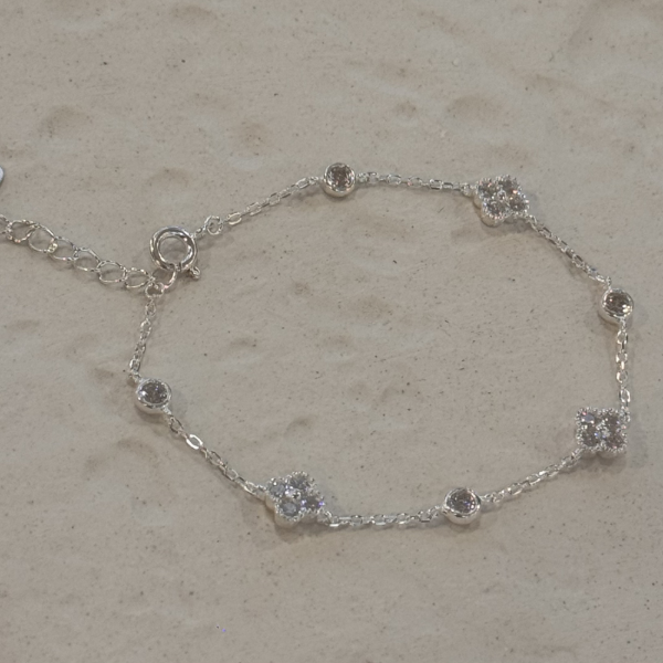 Producto - Pulsera flor y stras PL