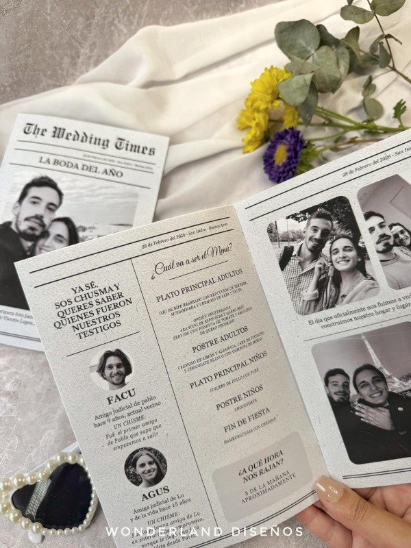 Producto - Periodico de Boda / Diario de Evento (Librito) - 7