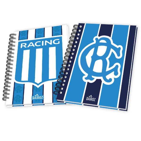 Producto - Kit 2 Cuadernos A4 80 Hojas Rayadas Y Cuadriculadas Racing Club