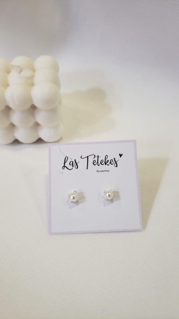 Producto - Aros perla mini 4 puntos