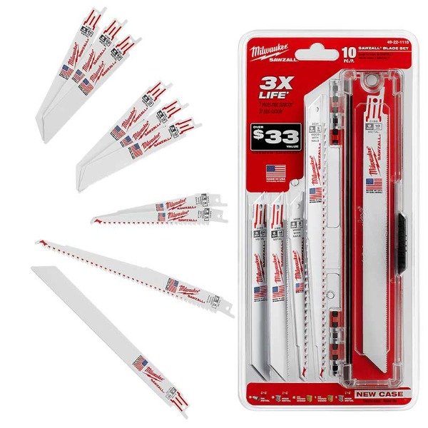 Producto - Juego Sierra Sable 9 pzas Milwaukee 4922-1110