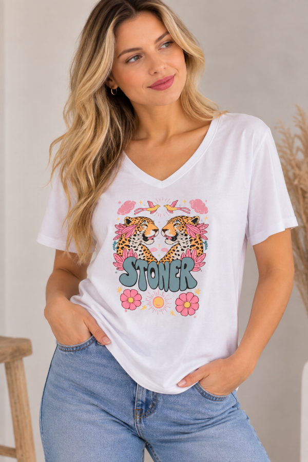 Producto - Remera de Mujer Stoner de Algodón Estampada - KRONE - 0