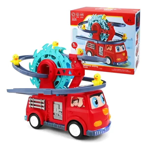 Producto - Camion De Bomberos Juguete Con Pista De Patitos