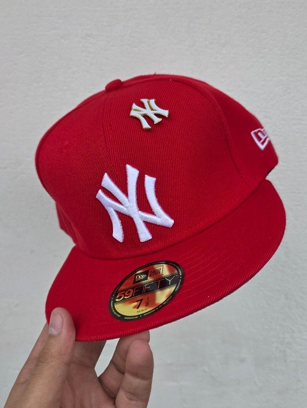 Visor new york yankees rojo new era 59fifty talla 7 1/8