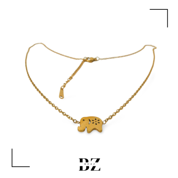 Producto - CADENA ACERO DORADO CON DIJE X PCS 1829-13