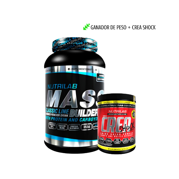 Producto - Mass Builder + Crea Shock  - NUTRILAB