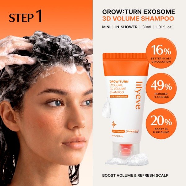 Producto - lilyeve GROWTURN Korean Hair Care Travel kit, Shampoo, Treatment and Serum - 4