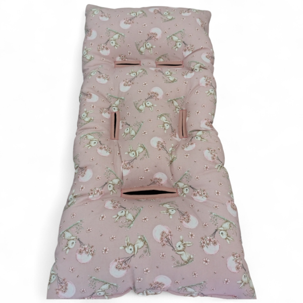 Producto - Colchoncito conejitos flores