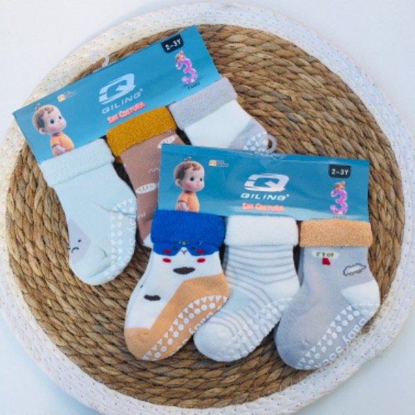 Producto - Docena Medias Termicas Con Antideslizante Qiling Varon