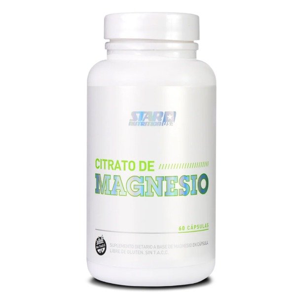 Producto - Citrato De Magnesio Star Nutrition X 60 Capsulas - Frasco sin sabor