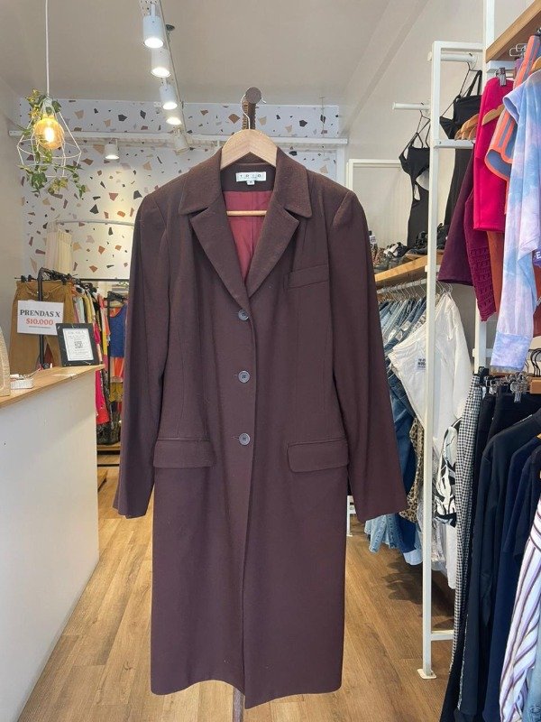 Producto - Saco de paño marron TRIO talle M/L