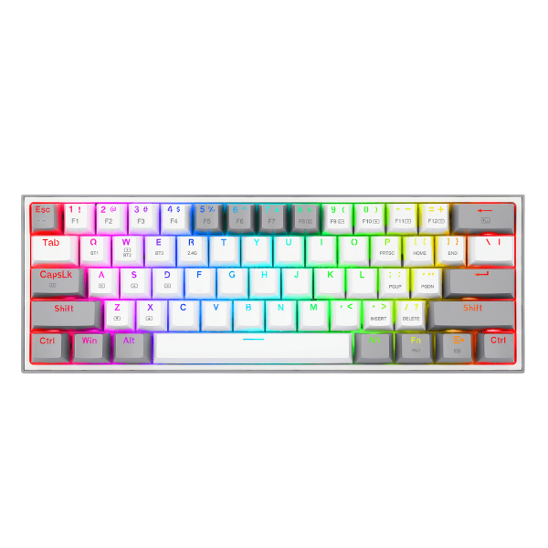 Producto - TECLADO REDRAGON FIZZ PRO K616-RGB WHITE-GREY