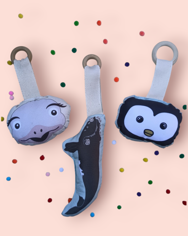 Producto - Set x 3 sonajeros animalitos