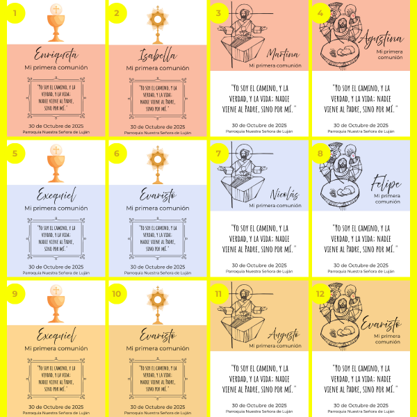 Producto - Tarjetas de comunión: Yo soy el camino