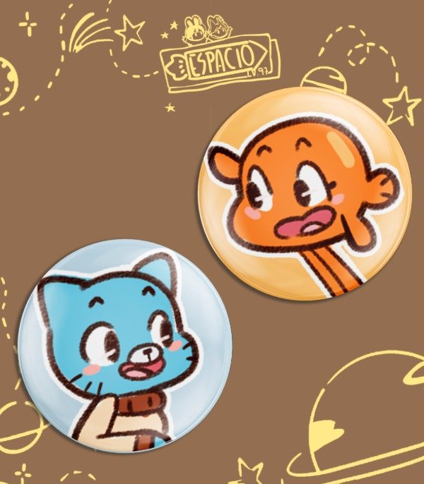 Producto - Pines Gumball y Darwin // El increíble Mundo de Gumball