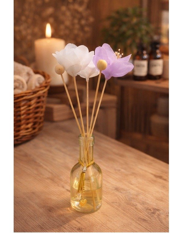 Producto - Difusor de Varillas con Flores de Tela